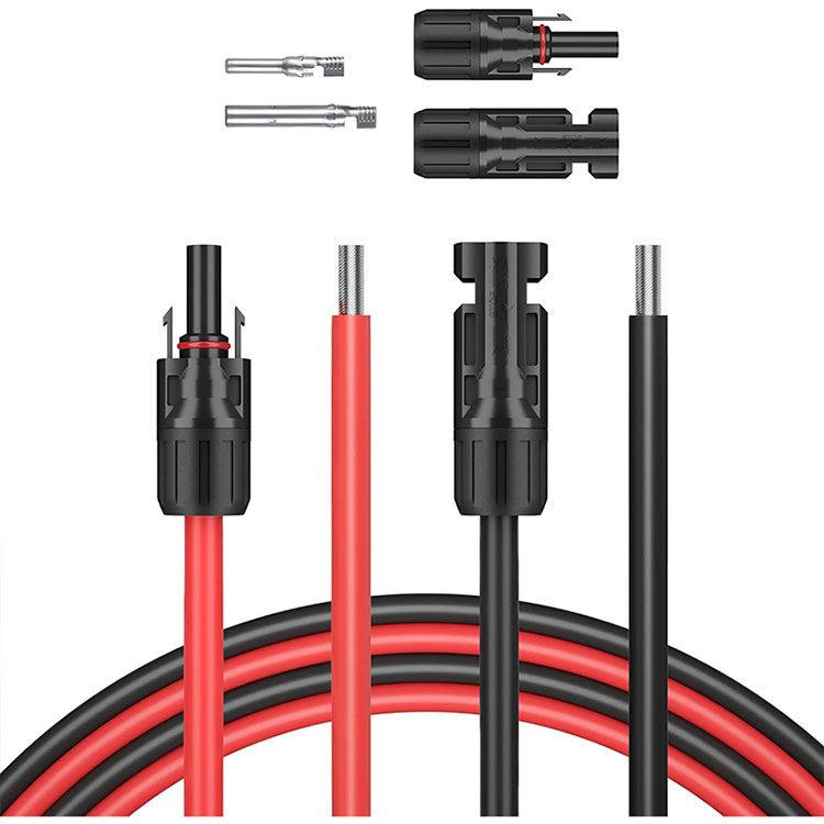 5 футов 10AWG солнечный провод с одним концом, оголенный один конец разъема